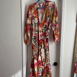 Floral Wrap Maxi Dress